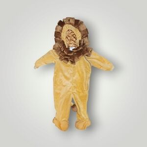 LION Halloween Costume One Piece Zip-up With Hood Size 12-24 Months